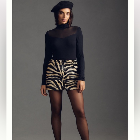 By Anthropologie Sheer Turtleneck Top - Picture 6 of 16